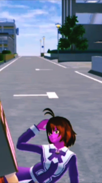 Gadis itu sedang menatap bintang-bintang. #sakuraschoolsimulator #sakurafunny