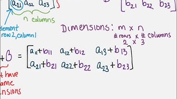 4.1 Adding and Subtracting Matrices