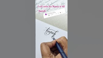 Aayush #brushpen #signature #calligraphyforbeginners #calligraphyloverwithcalligraphypen