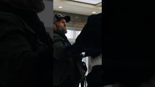 Deckard Shaw, upon entering the establishment was harassed by security and punch him in the face.