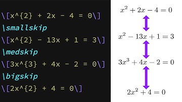 Inserting vertical spaces in LaTeX