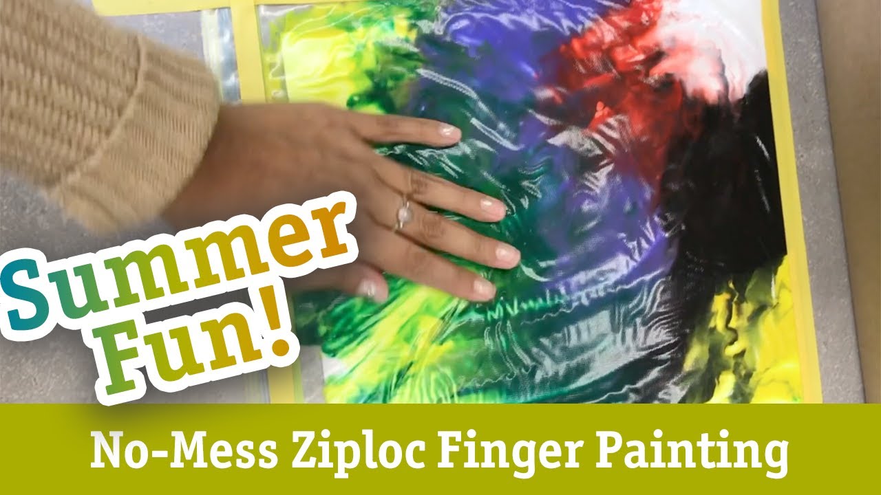🎨 Mess Free Painting for Toddlers in a Ziplock Bag!