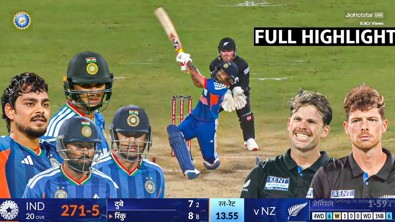 India vs Newzealand 5th T20 Full Match Highlights 2026, Ind vs NZ 5th ...