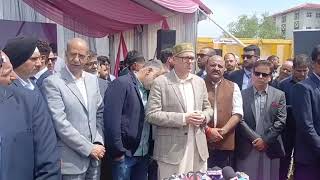 CM Omar Abdullah Addressing media in Srinagar