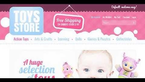 Preview White Toy Store Magento Theme by Hermes TMT
