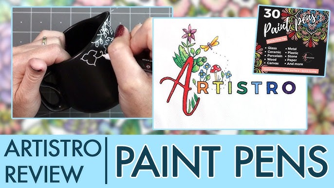 Brush Pen Review - Artistro Paint Brush Pens - Pen Review - Pen Haul - A  brush tip paint pen? 