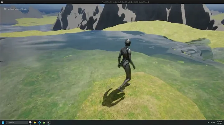 Flowing Voxel Water Unreal Engine 5 (WIP)_2 2023 07 24