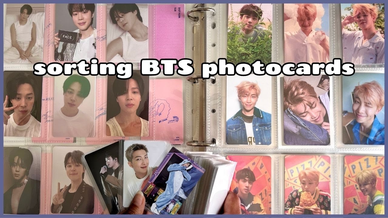 organizing + sorting new photocards in my BTS binders | solo albums, older eras, and more