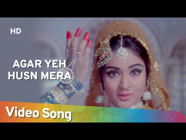 Agar Yeh Husn Mera (HD) | Sunghursh (1968) | Vyjayanthimala | Balraj Sahni | Lata Mangeshkar Hits class=