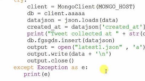 8 How To Extract Tweets And Load Into Mongo DataBase In Hindi