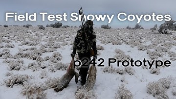 p242 Hunting Bipod (Prototype) Field Test *Double Coyote in the Snow