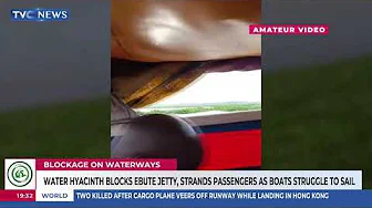 Water Hyacinth Blocks Ebute Jetty, Strands Passengers As Boats Struggle To Sail
