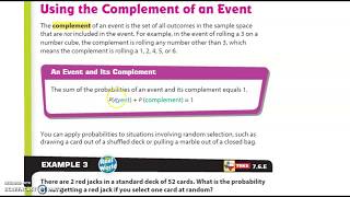 6PAP - Using complement of an event - (7.6E)