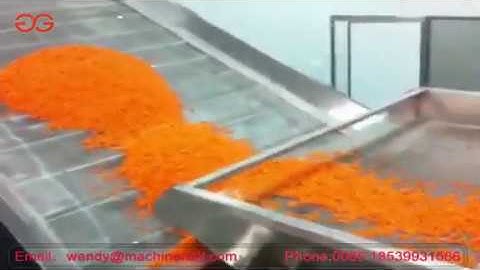 Carrot Washing Sorting Cutting Drying Machine Carrot Processing Line