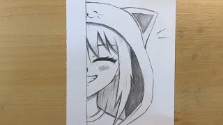 How to Draw a Kawaii Anime Girl with a Cat Hat || Easy Drawing Tutorial News
