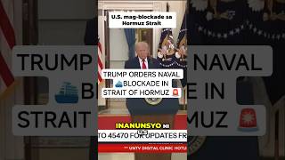 Donald Trump ORDERS BLOCKADE in Strait of Hormuz — Global Oil Supply at Risk! #shorts
