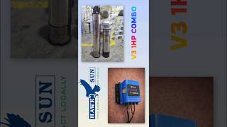 Hawksun - V3 1HP DC Solar Submersible Pump & Controller Working With Both Mono & Poly. #dcsolarpump