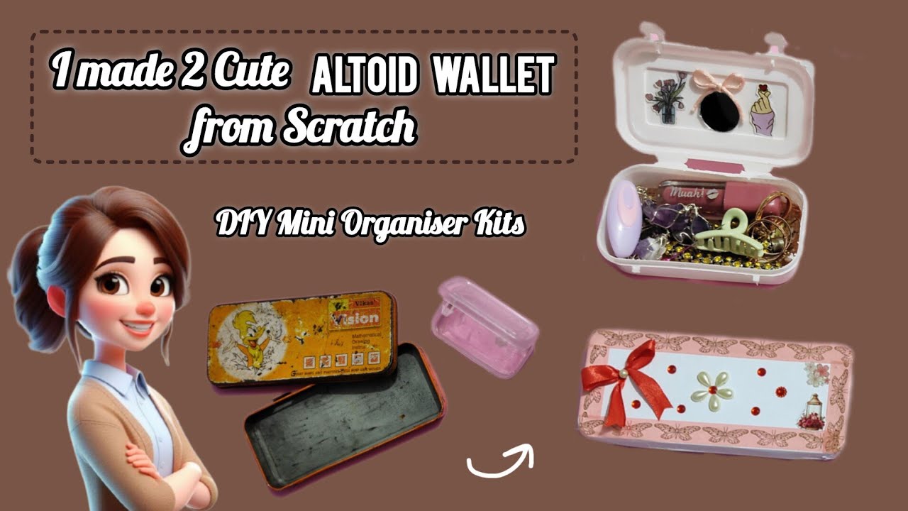 💖 Aesthetic Altoid Wallet DIY | Mini Jugaadu Wallet Using Trash!