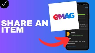 How to share an item in the Emag app? screenshot 5