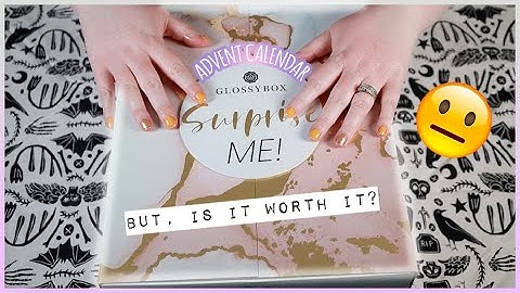This is worth $550?? Uhhhhhhh | Glossybox Advent Calendar 2021 Unboxing
