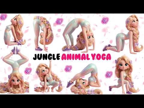 JUNGLE ANIMAL YOGA | Yoga for Kids Health | Yoga Poses for Kids | Yoga for Children