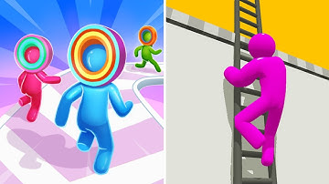 Layer Man Vs Ladder Master 🪜⭕🌀🧬👤🧟‍♂️ Max All Levels Android iOS Gameplay Ep 28