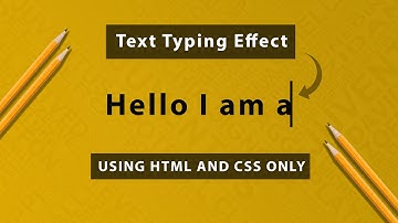 Text Typing effect css | Text Typing animation | Typewriter text animation pure css