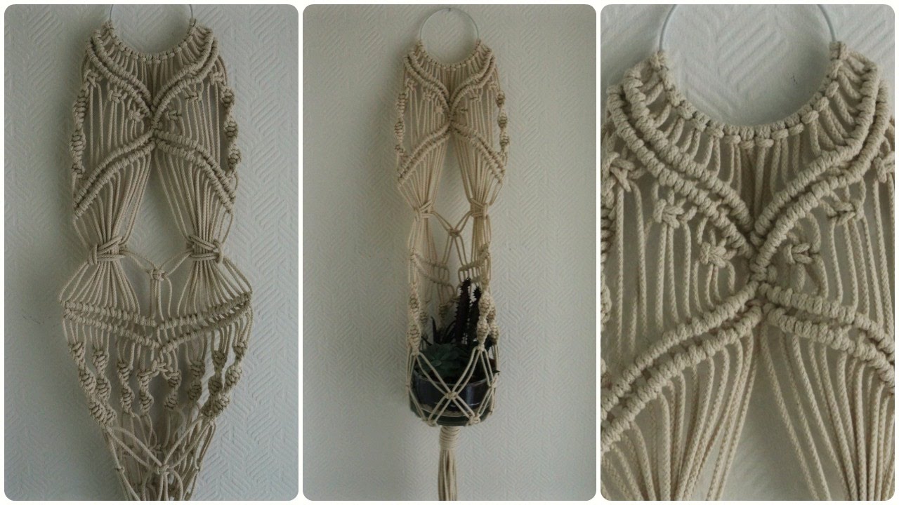 Makramee Blumenampel 2 Diy Macrame Plant Hanger Eng Sub Youtube