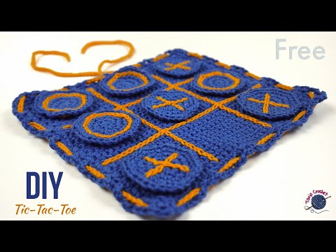 How to make CROCHET Tic Tac Toe | DIY Games at HOME