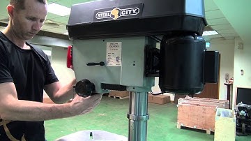 17" Drill Press: 17" Variable Speed Drill Press Assembly Steel City 20525