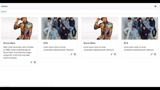 Angular 7 CRUD Artists App Part 1