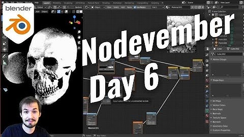 Nodevember #6 Live Shading Inktovember? | Blender 2.90.1
