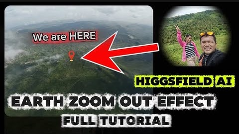 EARTH ZOOM OUT EFFECTS FULL TUTORIAL/HIGGSFIELD AI #ai