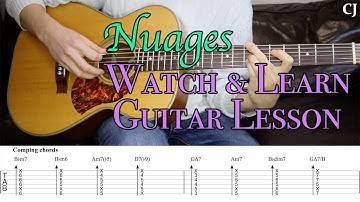 Nuages - Django Reinhardt (With Tab & Chords) | Watch and Learn Jazz Guitar Lesson