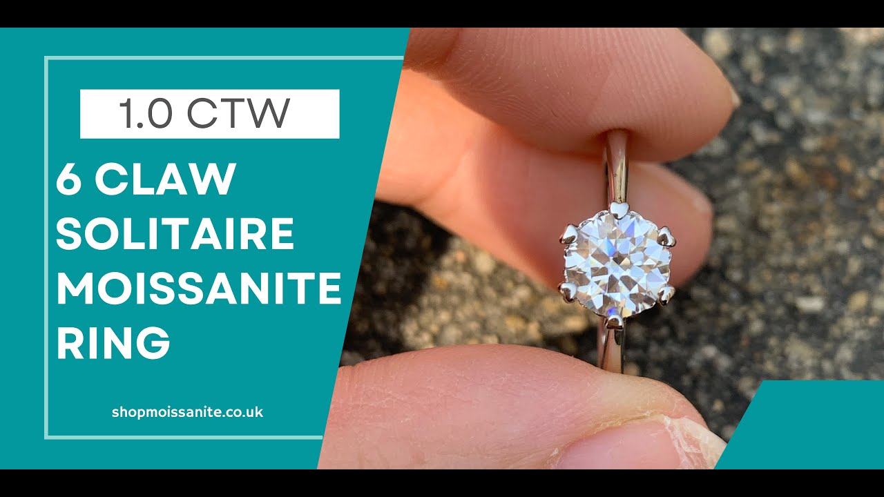 1.0 Carat 6 Claw Solitaire Moissanite Ring Review by shopmoissanite.co.uk