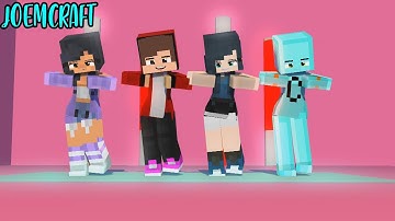 COUPLE DANCE | MAIZEN, FUNNEH, APHMAU, CRAFTEE | POI POI DANCE | SHUFFLE DANCE - Minecraft Animation
