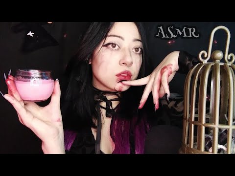 🦇 𝘼𝙎𝙈𝙍 | 🕸️🕸️𝙑𝘼𝙈𝙋𝙄𝙍𝘼 🧛🏻‍♀️ 𝙎𝙋𝙄𝙏 𝙋𝘼𝙄𝙉𝙏𝙄𝙉𝙂 𝙘𝙤𝙣 𝙎𝘼𝙉𝙂𝙍𝙀 👅🩸💦🕯️