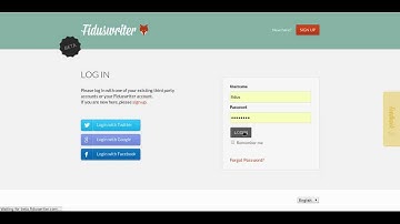 Fidus Writer Beta Tutorial