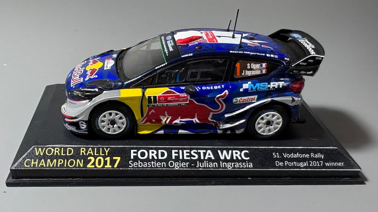 1/43 Ford Fiesta WRC 2017 E.エバンス 優勝マシン Ford Fiesta wrc 2017 1/43 - YouTube