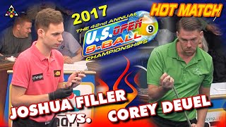 Corey DEUEL vs. Joshua FILLER - 42nd U.S. OPEN 9-BALL CHAMPIONSHIPS (2017)