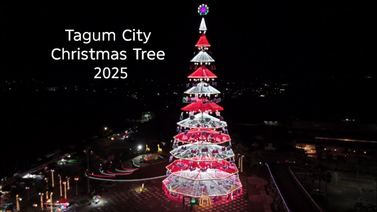 Tagum City Christmas Tree 2025 | Using Dji 360 & Dji flip (night video)