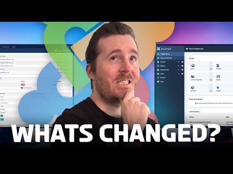Joomla 4 Tutorial - What&#39;s new? Dashboard Overview &amp; Comparison