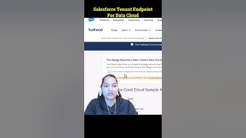Salesforce Tenant End Point for Data Cloud #SalesforceDataCloud#TenantEndpoint#SalesforceIntegration