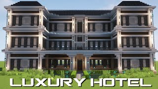 Building A LUXURY HOTEL In Minecraft - TUTORIAL (EASY)