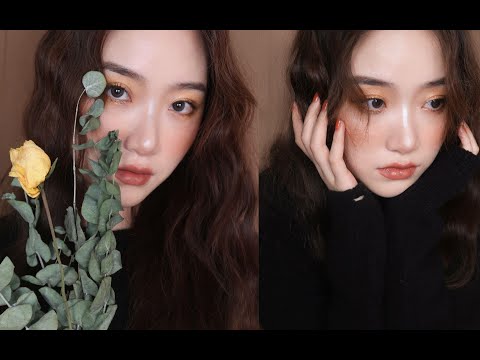 暖烘烘的冬日黄棕色妆容