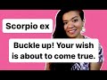 Scorpio ex buckle up your wish is about to come true