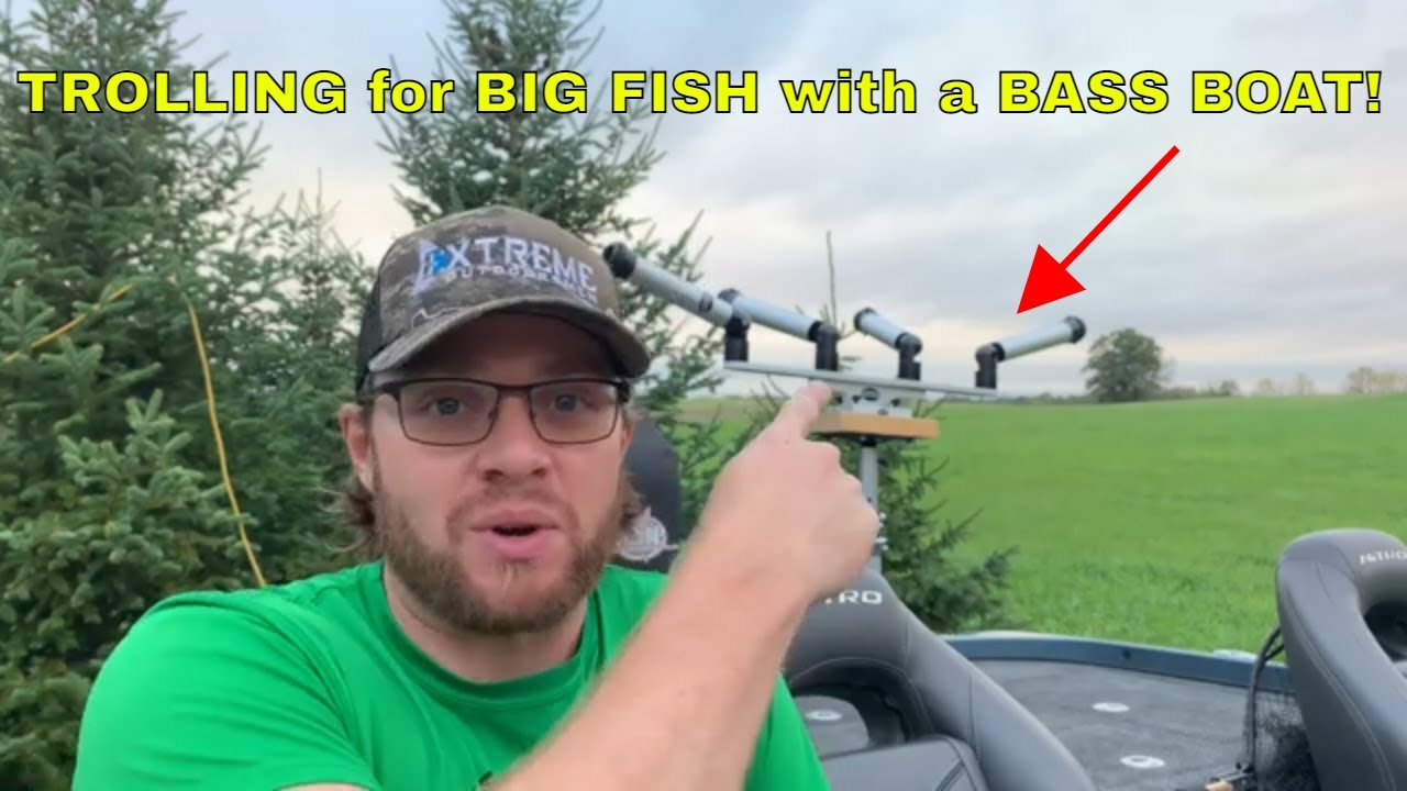 How to TROLL for BIG FISH W/ BASS BOAT! 