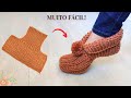 PANTUFA DE TRICÔ FÁCIL PARA INICIANTES