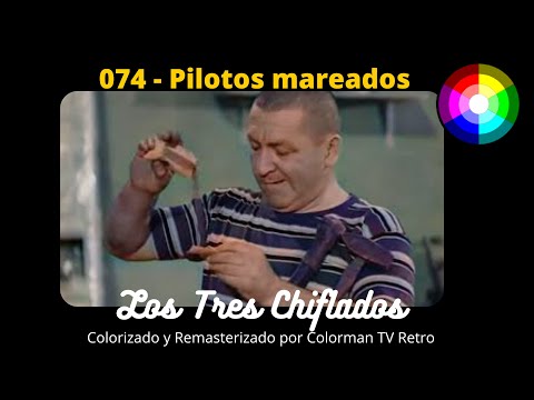 074 Los Tres Chiflados, Pilotos Mareados - A Color 1943 (Audio Latino)