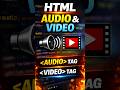 HTML Audio and Video Tags Explained | Add Media in HTML | CODER